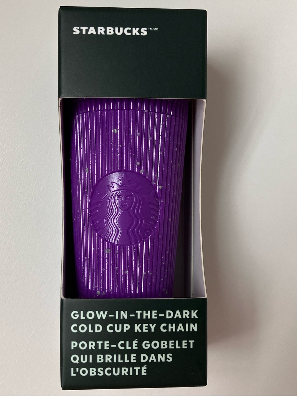 Starbucks Glow-in-the-Dark Cold Cup Keychain BNIB